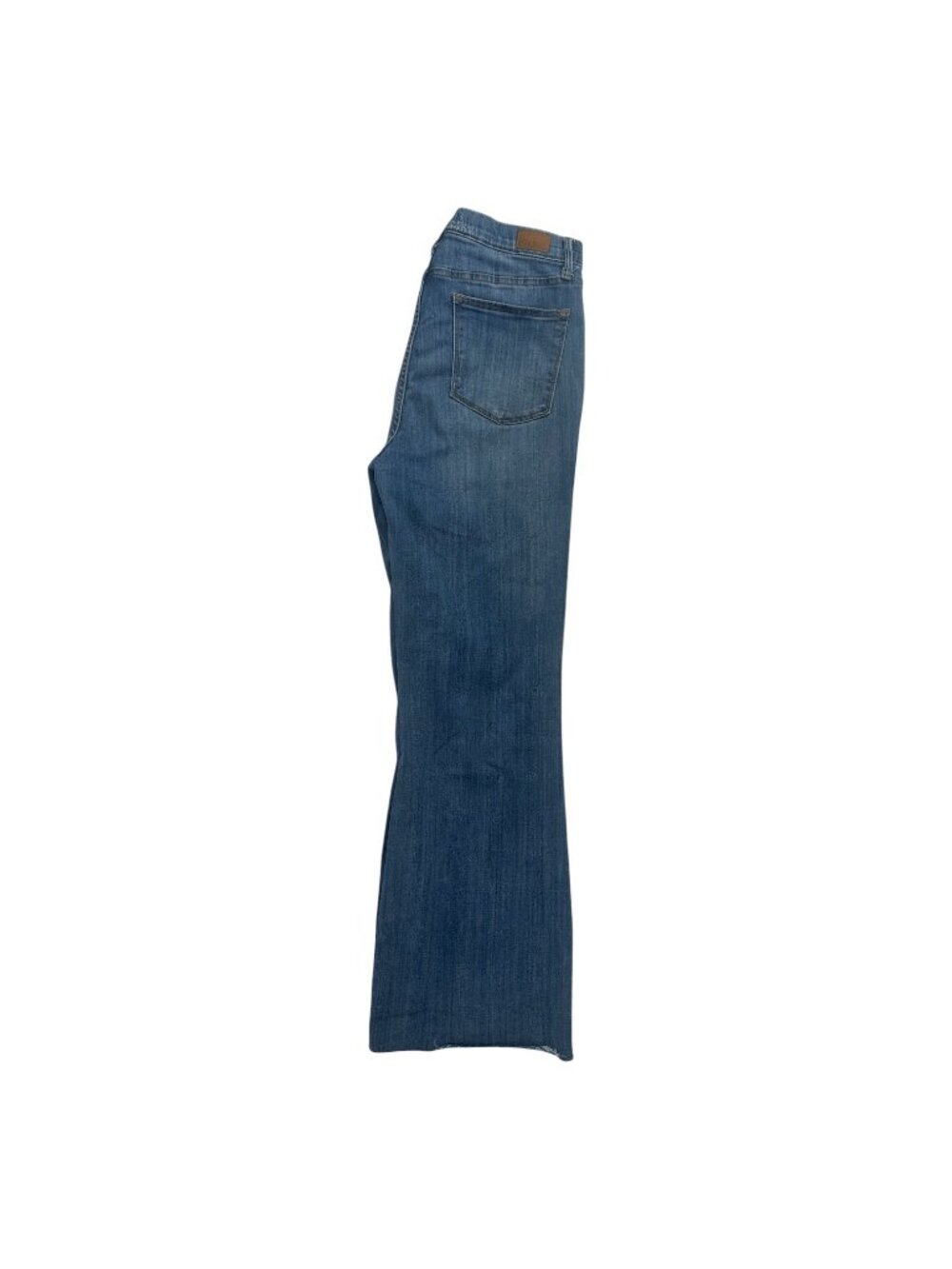 Judy Blue Jeans 13/31 Medium Wash Stretch Pull On Cropped Bootcut Raw Hem Denim - Picture 6 of 13